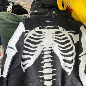 Aelfric Eden Black and White Ribcage Sweater